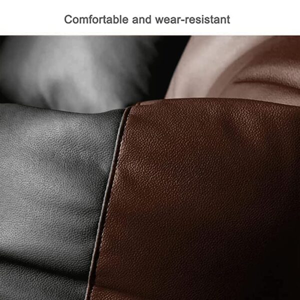 GUNJ 3XL Bean Bag Cover with Footrest & Cushion Without Beans Filling Pack of-3 Pcs(Black & Brown) - Image 3