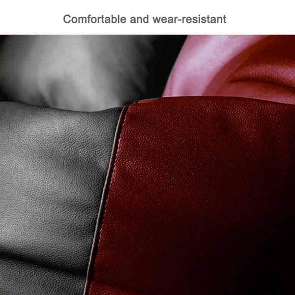 GUNJ 3XL Bean Bag Cover with Footrest & Cushion Without Beans Filling Pack of-3 Pcs(Black & Maroon) - Image 3