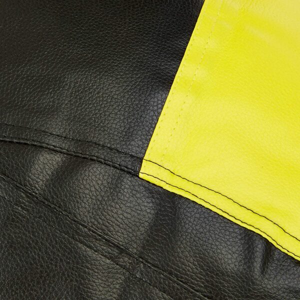 GUNJ 2XL Tear Drop Bean Bag Cover (Without Beans) (Black, Yellow) - Image 4