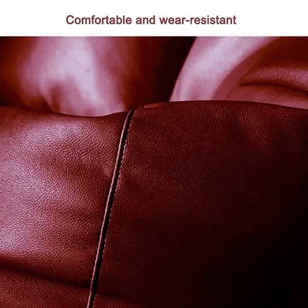 GUNJ 3XL Bean Bag Cover with Footrest & Cushion Without Beans Filling Pack of-3 Pcs(Maroon) - Image 3