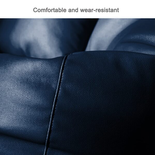 GUNJ 3XL Bean Bag Cover with Footrest & Cushion Without Beans Filling Pack of-3 Pcs(Navy) - Image 3