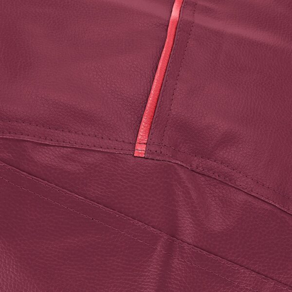 GUNJ 2XL Teardrop Maroon With Pink Piping Bean Bag Cover (Without Beans) - Image 3