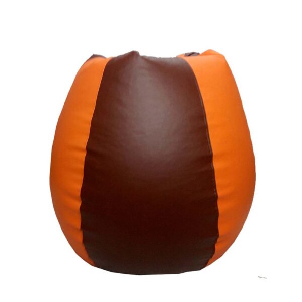 GUNJ 2XL Tear Drop Bean Bag Cover (without Beans) (Orange, Brown) - Image 4