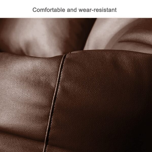 GUNJ 3XL Bean Bag Cover with Footrest & Cushion Without Beans Filling Pack of-3 Pcs(Brown) - Image 3