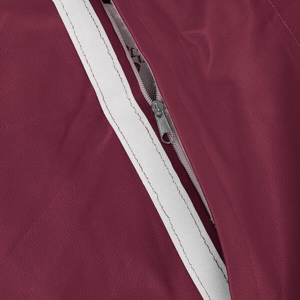 GUNJ 2XL Teardrop Maroon With Pink Piping Bean Bag Cover (Without Beans) - Image 4