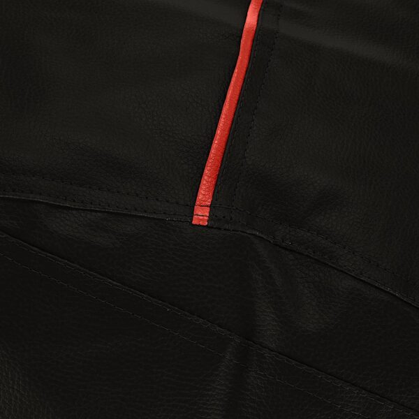 GUNJ 2XL Teardrop Black With Red Piping Bean Bag Cover (Without Beans) - Image 4