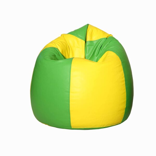 GUNJ XL Tear Drop Bean Bag Cover (Without Beans) (Yellow, Green) - Image 4