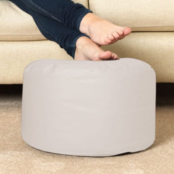 GUNJ 3XL Bean Bag Cover with Footrest & Cushion Without Beans Filling Pack of-3 Pcs(Beige) - Image 5