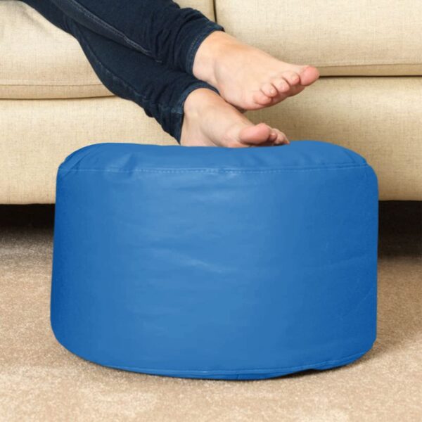 GUNJ 3XL Bean Bag Cover with Footrest & Cushion Without Beans Filling Pack of-3 Pcs(Blue) - Image 5