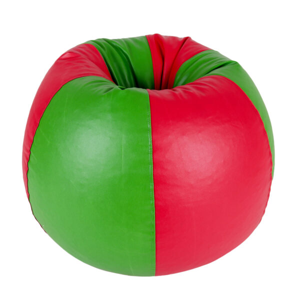 GUNJ 3XL Tear Drop Bean Bag Cover (without Beans) (Pink, Green) - Image 3
