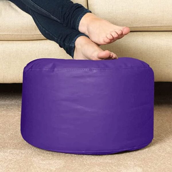 GUNJ 3XL Bean Bag Cover with Footrest & Cushion Without Beans Filling Pack of-3 Pcs(Purple) - Image 5