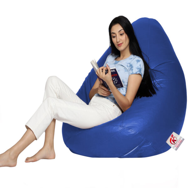 GUNJ XL Tear Drop Bean Bag Cover (Without Beans) (Blue) - Image 2