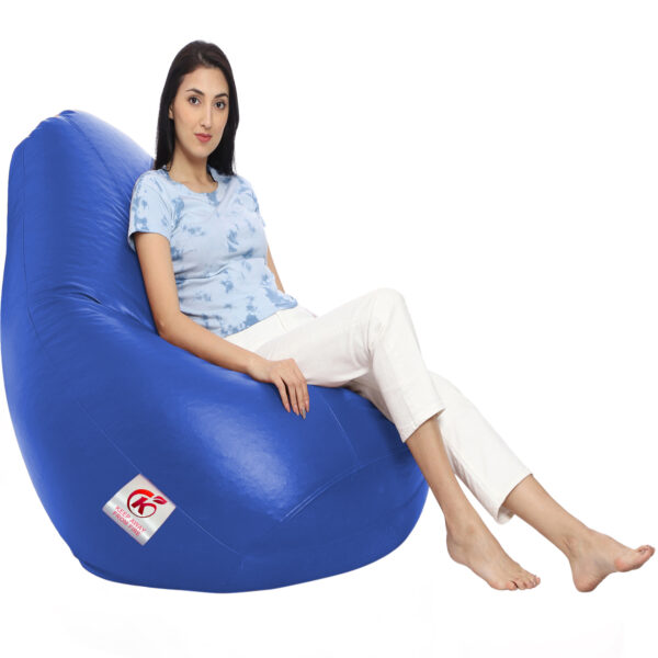 GUNJ XL Tear Drop Bean Bag Cover (Without Beans) (Blue) - Image 3