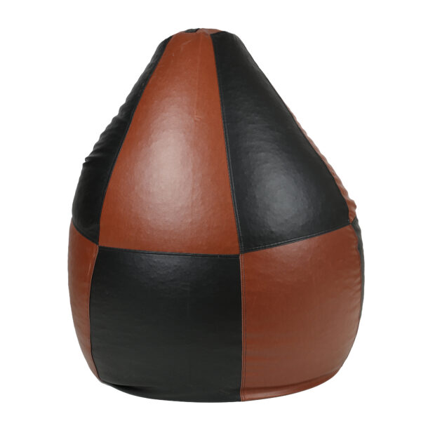 GUNJ XL Black & Tan Tear Drop Bean Bag Cover (Without Beans) - Image 5