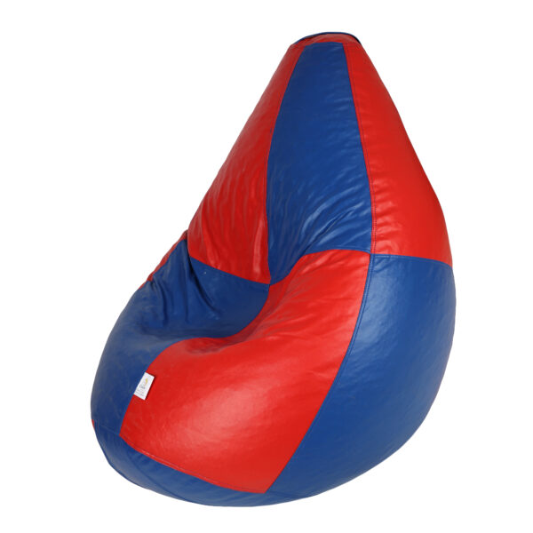 GUNJ XXXL Blue & Red Tear Drop Bean Bag Cover (Without Beans) - Image 3