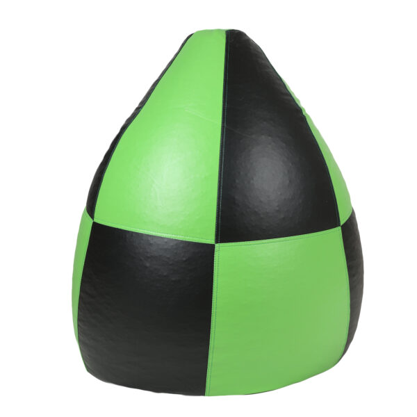 GUNJ XL Black & Green Tear Drop Bean Bag Cover (Without Beans) - Image 5