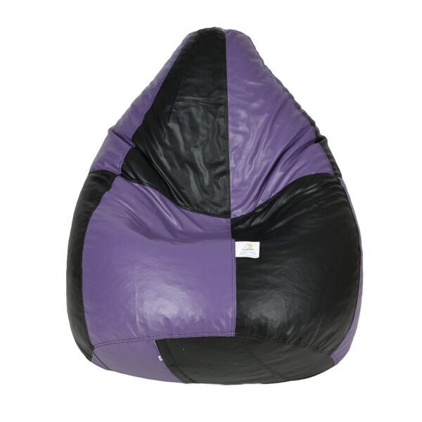 GUNJ XL Black & PurpleTear Drop Bean Bag Cover (Without Beans) - Image 2