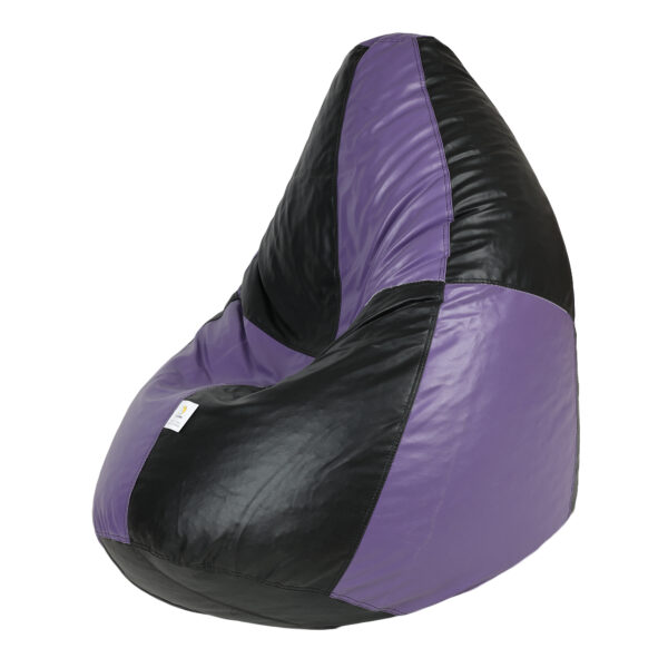 GUNJ XL Black & PurpleTear Drop Bean Bag Cover (Without Beans) - Image 3