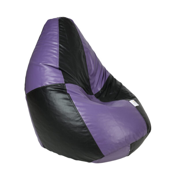 GUNJ XL Black & PurpleTear Drop Bean Bag Cover (Without Beans) - Image 4