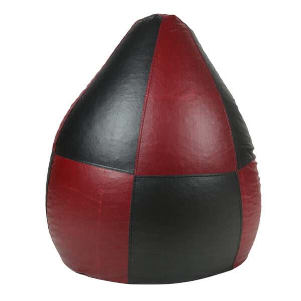 GUNJ XL Black & Maroon Tear Drop Bean Bag Cover (Without Beans) - Image 5