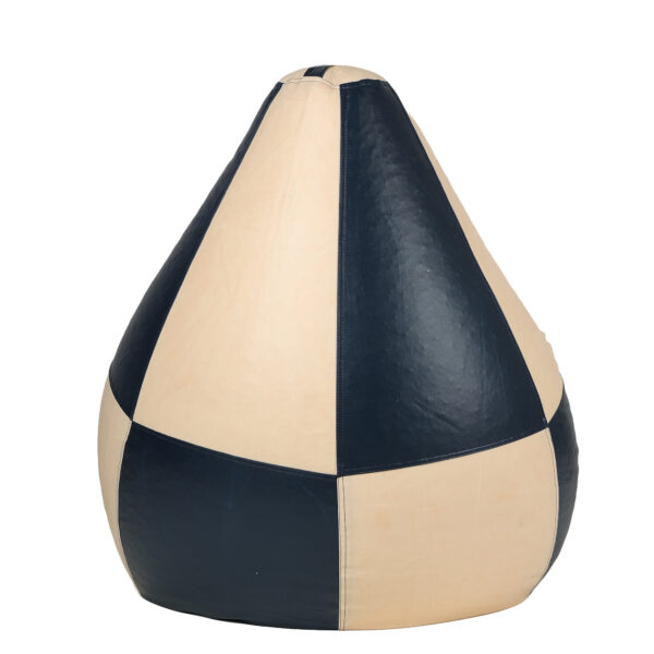 GUNJ XL Navy & Cream Tear Drop Bean Bag Cover (Without Beans) - Image 5