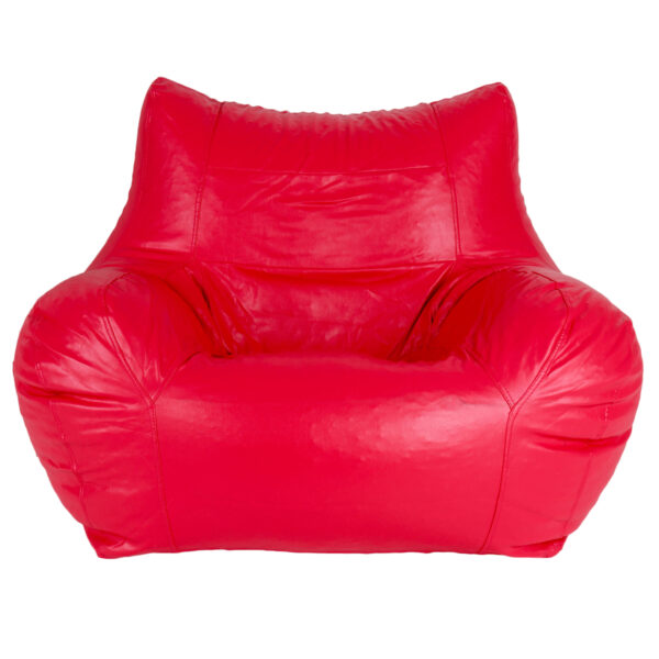 GUNJ Jumbo Arm Chair Bean Bag Cover (Without Beans) (Pink) - Image 2