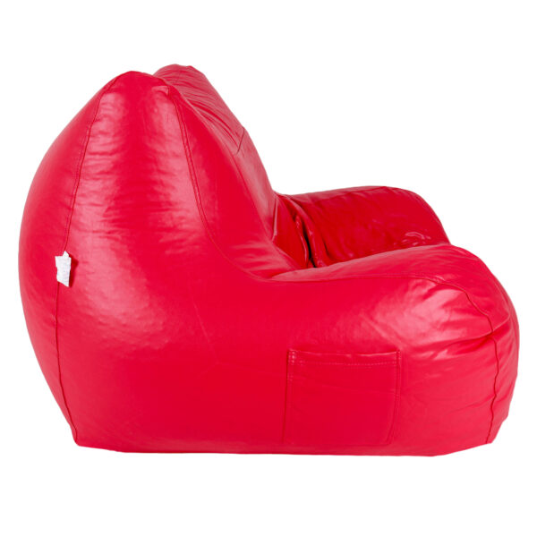 GUNJ Jumbo Arm Chair Bean Bag Cover (Without Beans) (Pink) - Image 4