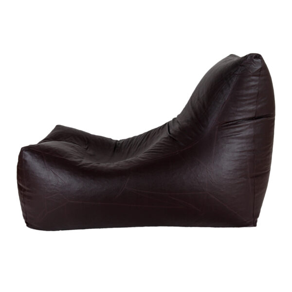 GUNJ Jumbo Lounger Bean Bag Cover (Without Beans) (Brown) - Image 4