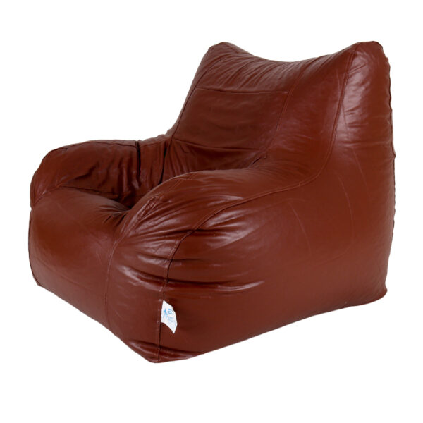 GUNJ Jumbo Arm Chair Bean Bag Cover (Without Beans) (Tan) - Image 3