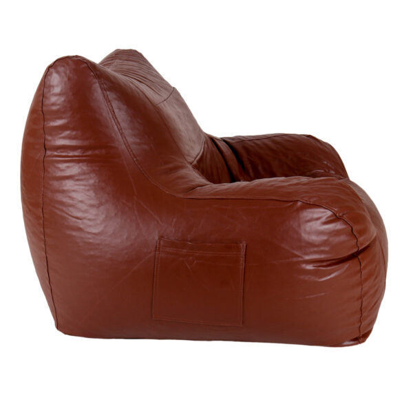 GUNJ Jumbo Arm Chair Bean Bag Cover (Without Beans) (Tan) - Image 4