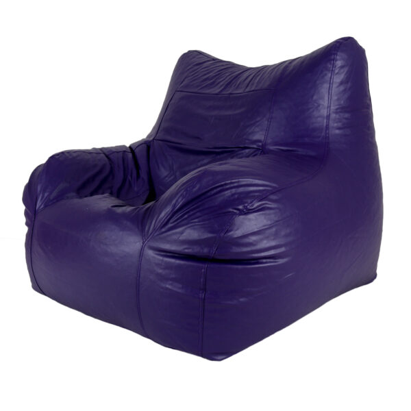 GUNJ Jumbo Arm Chair Bean Bag Cover (Without Beans) (Purple) - Image 3