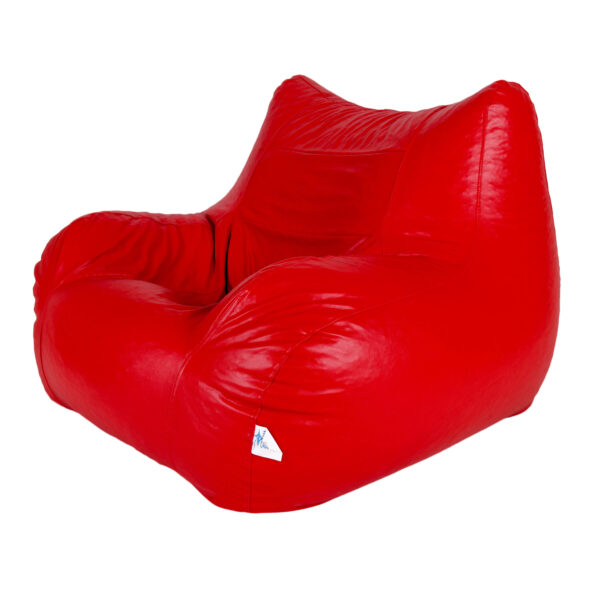 GUNJ Jumbo Arm Chair Bean Bag Cover (Without Beans) (Red) - Image 3