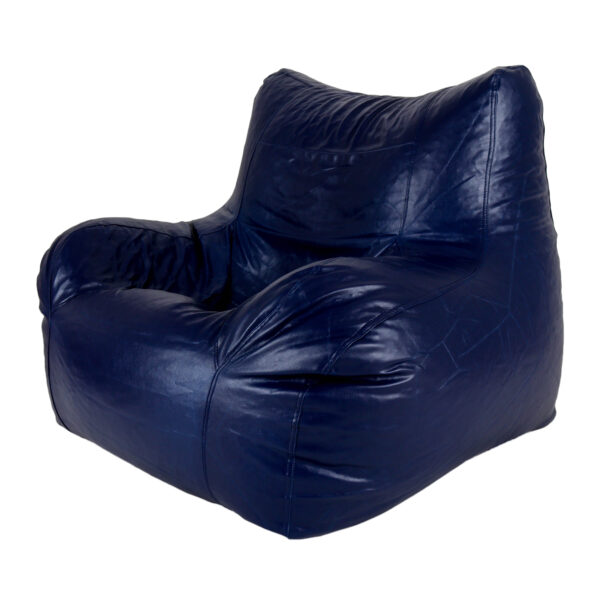 GUNJ Jumbo Arm Chair Bean Bag Cover (Without Beans) (Navy) - Image 3