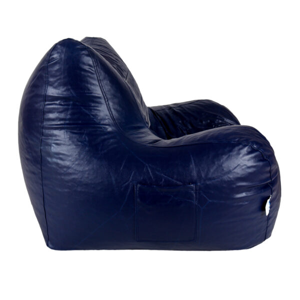 GUNJ Jumbo Arm Chair Bean Bag Cover (Without Beans) (Navy) - Image 4