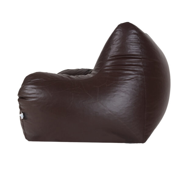 GUNJ Jumbo Arm Chair Bean Bag Cover (Without Beans) (Brown) - Image 4