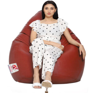 GUNJ 2XL Tear Drop Bean Bag Cover (Without Beans) (Tan)
