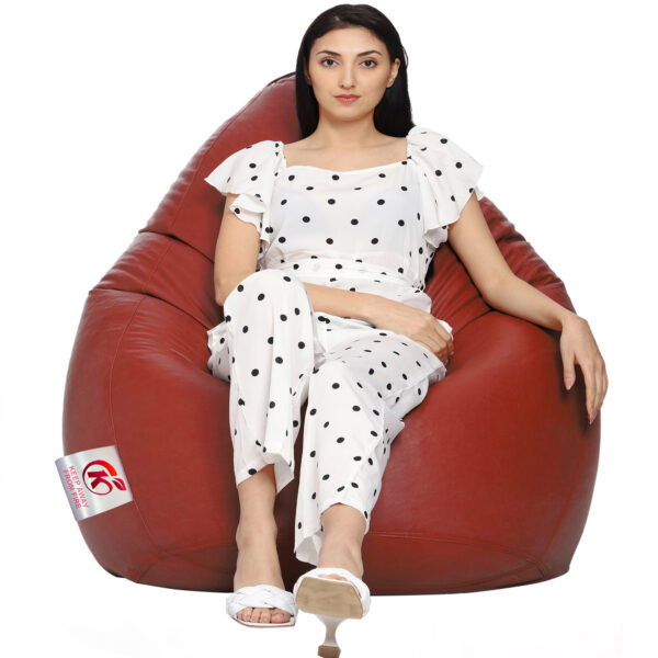 GUNJ XL Tear Drop Bean Bag Cover (Without Beans) (Tan)