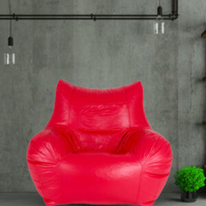 GUNJ Jumbo Arm Chair Bean Bag Cover (Without Beans) (Pink)