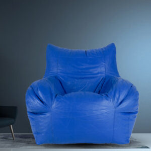 GUNJ Jumbo Arm Chair Bean Bag Cover (Without Beans) (Blue)