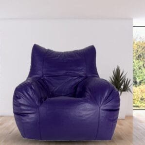 GUNJ Jumbo Arm Chair Bean Bag Cover (Without Beans) (Purple)