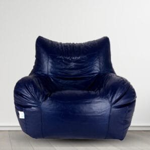 GUNJ Jumbo Arm Chair Bean Bag Cover (Without Beans) (Navy)