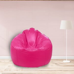 GUNJ Jumbo Sofa Mudhha Bean Bag Cover Without Beans (Pink)