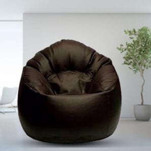GUNJ Jumbo Sofa Mudhha Bean Bag Cover Without Beans (Brown)