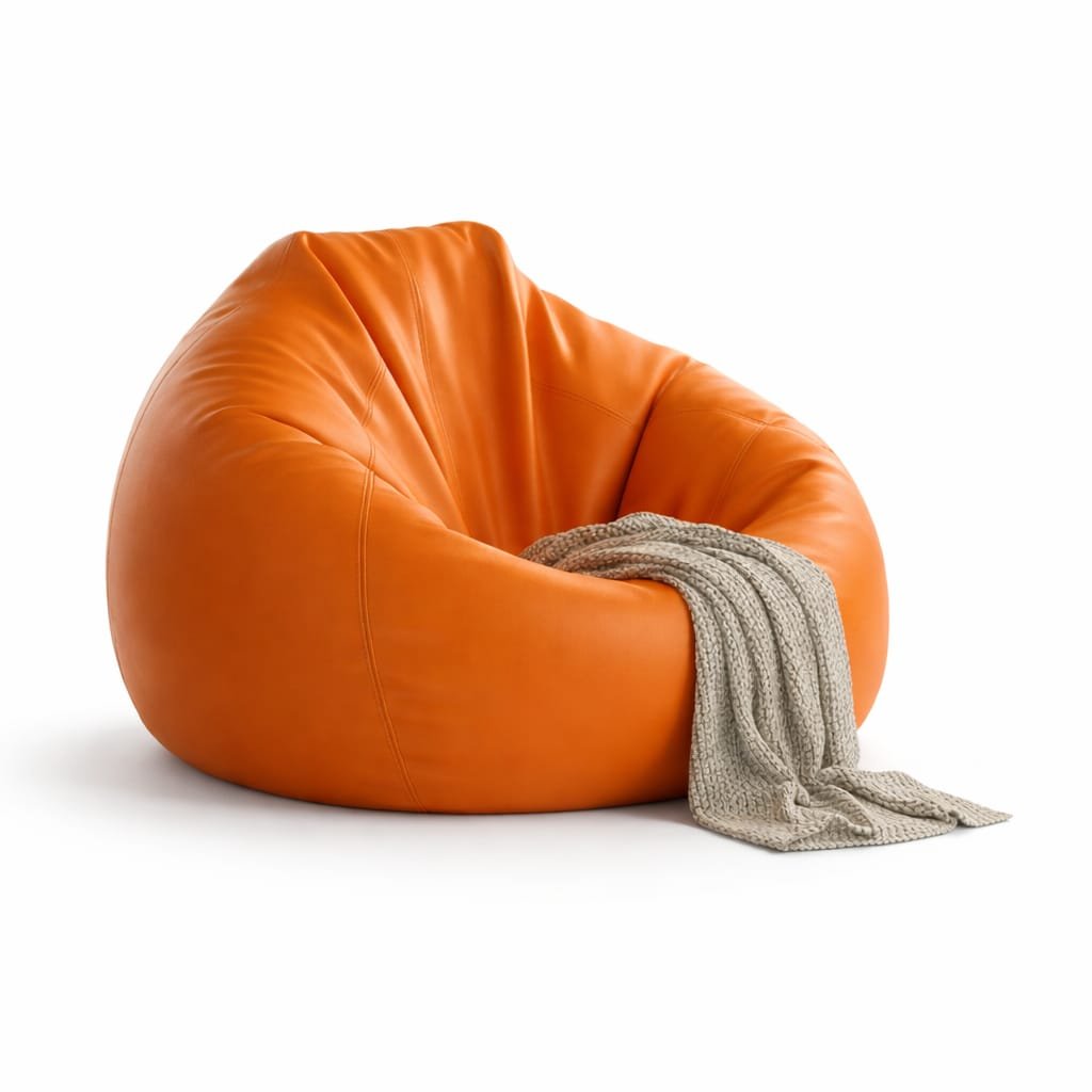 Orange Kids Bean Bag XL Cover | Cover Only Without Beans | BeanKarts - Image 3