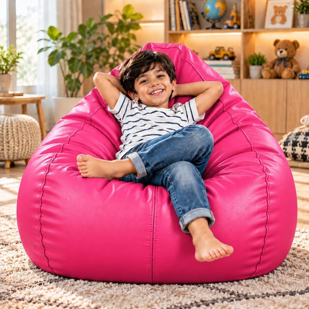Pink Kids Bean Bag XL Cover | Cover Only Without Beans | BeanKarts