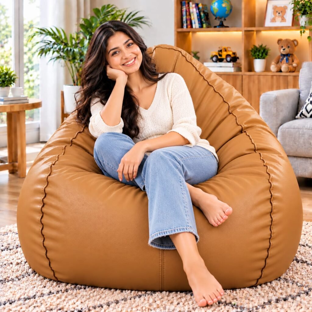 Camel Teardrop Bean Bag Cover 2XL | Premium Bean Bag Cover | BeanKarts