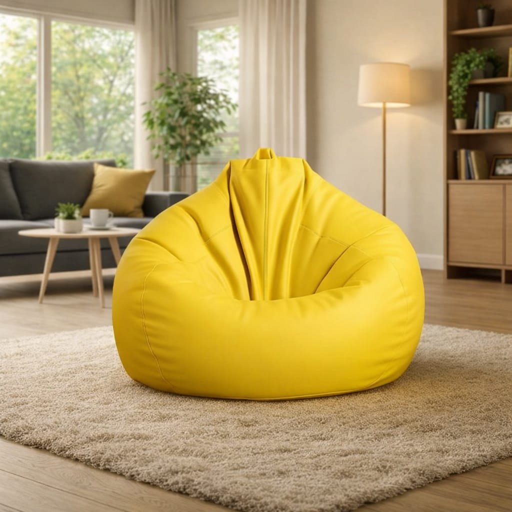 Teardrop Bean Bag Cover Yellow XL For Kids Only