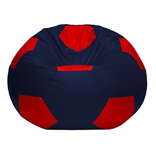Premium Football Bean Bag Cover – Navy & Red | XL, 2XL & 3XL - Image 3