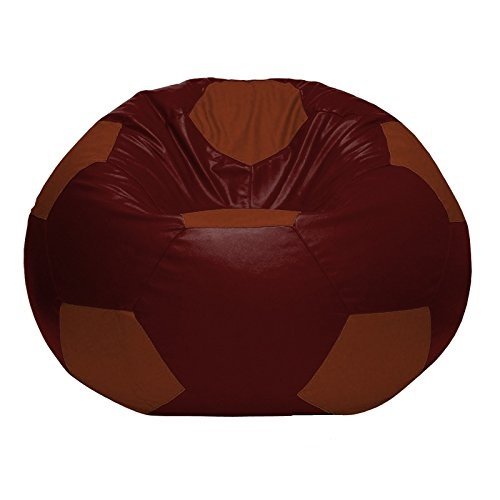 Premium Football Bean Bag Cover – Brown & Tan | XL, 2XL & 3XL - Image 3