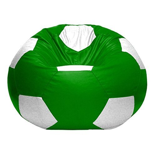 Premium Football Bean Bag Cover โ Green & White | XL, 2XL & 3XL - Image 3